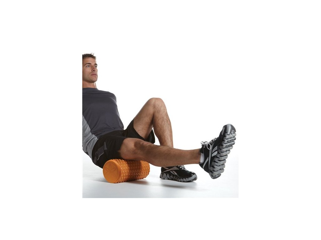 Gaiam Masážny penový valec textúra oranžový s inštruktážnym DVD