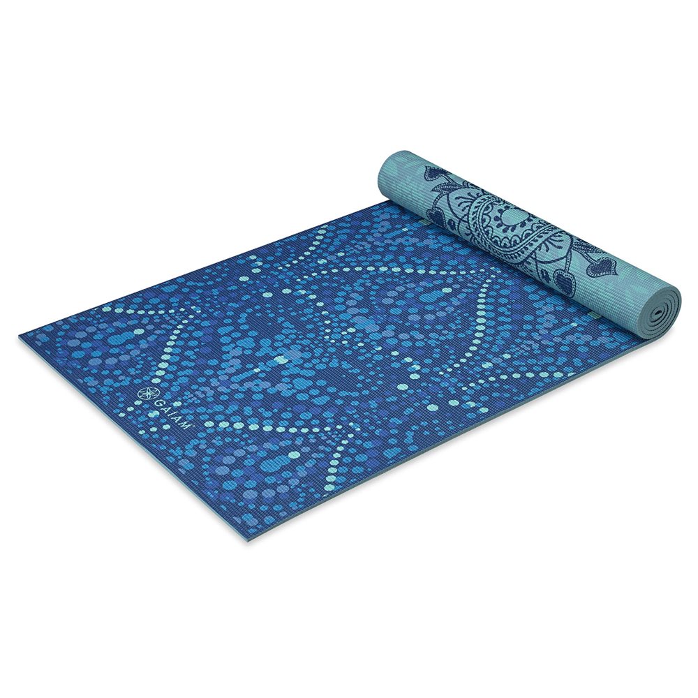 Gaiam Obojstranná podložka na jogu MYSTIC Sky 173x61x0,6cm, modrá