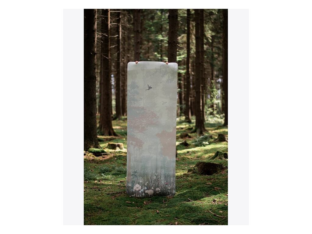 YOGGYS Profesionálna protišmyková podložka na jogu ZASA V LESE 183x68x0,5cm