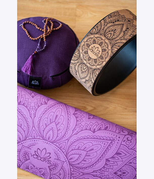 YOGGYS Kruh na jogu DARK MANDALA NATURAL