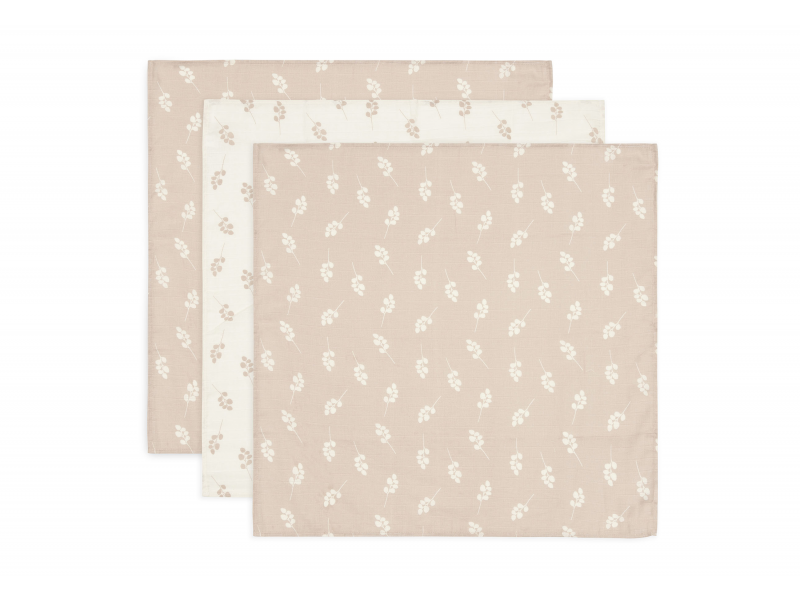 JOLLEIN Plienky 3 ks 70x70 cm Twig Wild Rose