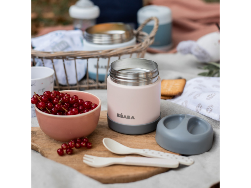 BEABA Termoska na jedlo 300ml Pink, ružová