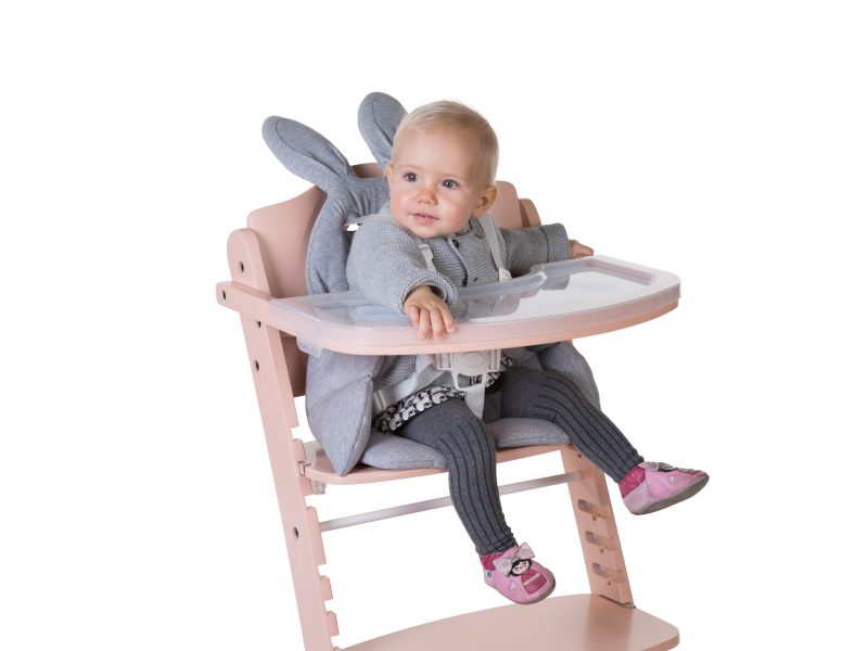 CHILDHOME Sedacia podložka do detskej stoličky Rabbit Jersey Grey