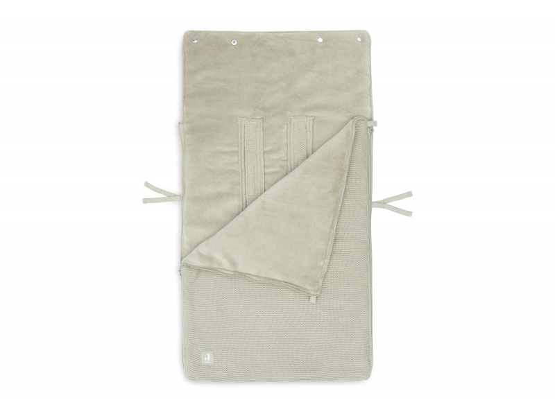 JOLLEIN Fusak do autosedačky Basic Knit Olive Green