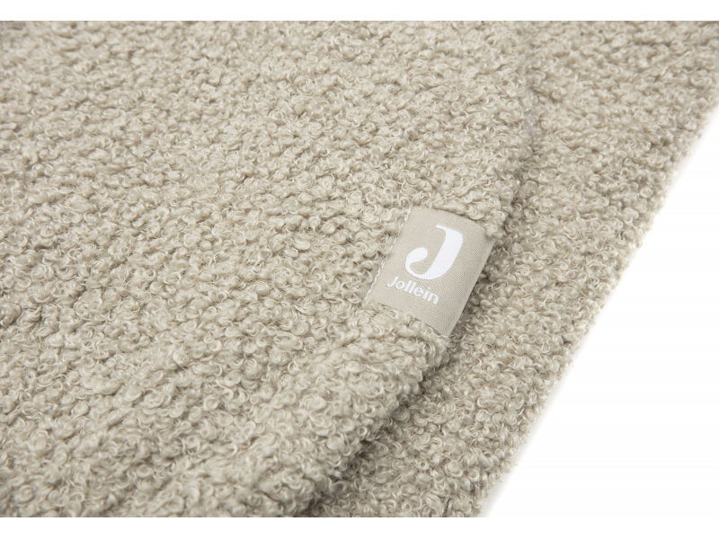 JOLLEIN Zavinovačka medvedík Boucle Olive Green, hnedá