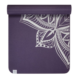 Gaiam Podložka na jogu AUBERGINE MEDALLION 173x61x0,6cm, fialová