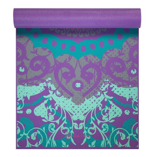 Gaiam Podložka na jogu MOROCCAN GARDEN 173x61x0,4cm, fialová