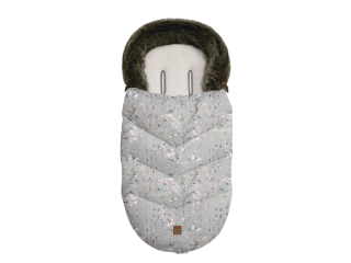 KIKKABOO Fusak zimný Luxury Dreamy Fields Grey