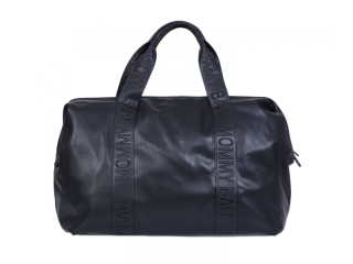 CHILDHOME Prebaľovacia taška Mommy Bag Signature Vegan Leather Black