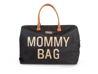 CHILDHOME Prebaľovacia taška MOMMY BAG BIG BLACK GOLD