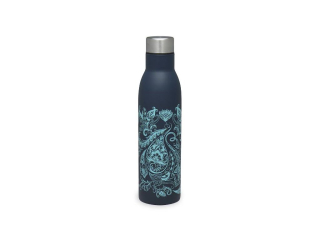 Gaiam Nerezová fľaša Easy Grip SPRING tmavomodrá