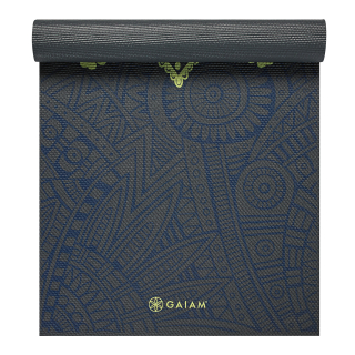 Gaiam Podložka na jogu Premium SUNDIAL Layers 173x61x0,6cm, sivá