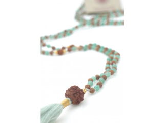 Mala Spirit Náhrdelník PURE HEARTH MALA, zelený