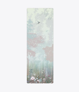 YOGGYS Profesionálna protišmyková podložka na jogu ZASA V LESE 183x68x0,5cm