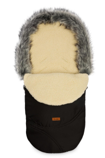 Sensillo Zimný fusak ESKIMO s ovčím rúnom, čierny