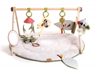 TINY LOVE Hracia deka s drevenou hrazdou BOHO CHIC