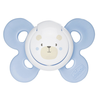 Chicco cumlík Physio Comfort silikonový 0-6m, modrý