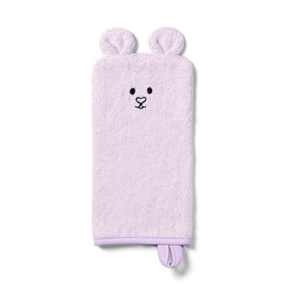 BabyOno Bambusová rukavička na umývanie 25x12cm ružová